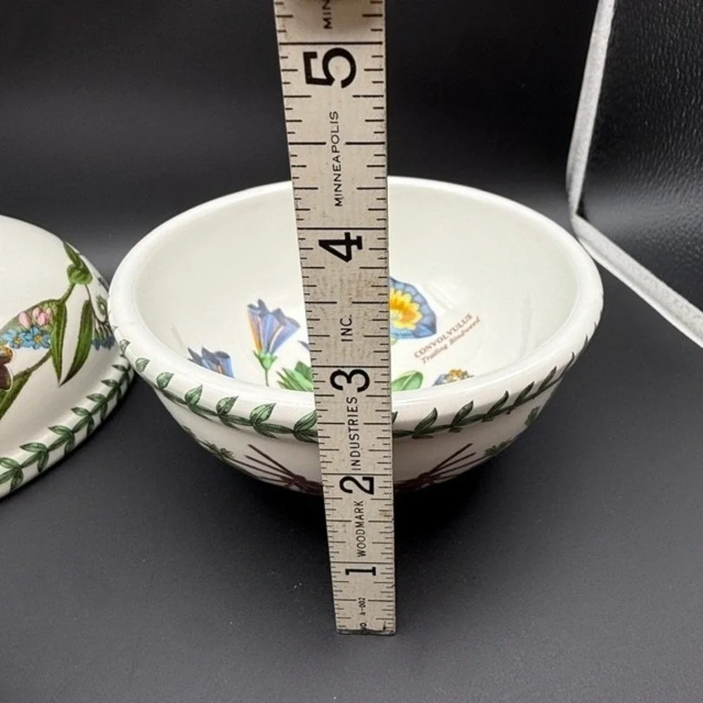 Portmeirion Botanic Garden Stacking Bowls Set of 4 Cereal Dessert Oatmeal 5.5in